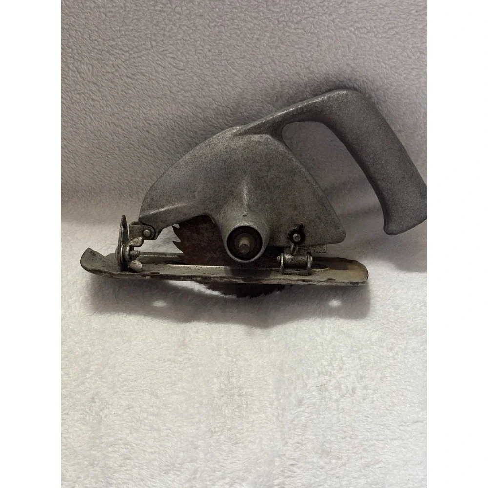 Vintage Drill Powered‎ Circular Saw Attachment Metal Hand Tool Rustic Workshop